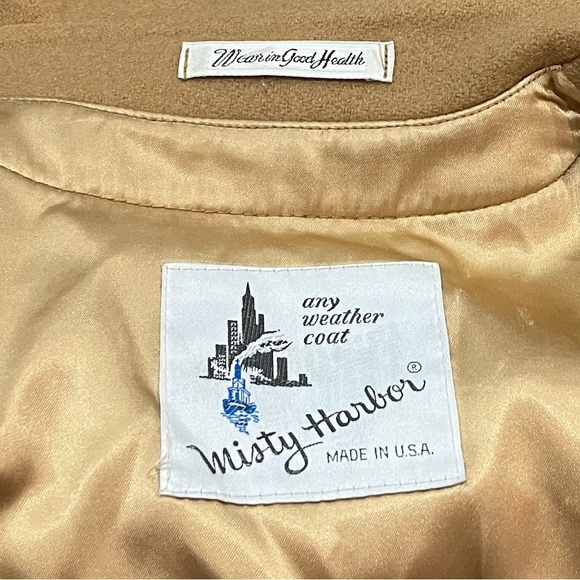 Vintage MISTY HARBOR Tan "Any Weather" Insulated Full Length Trench Coat - Picture 5 of 8